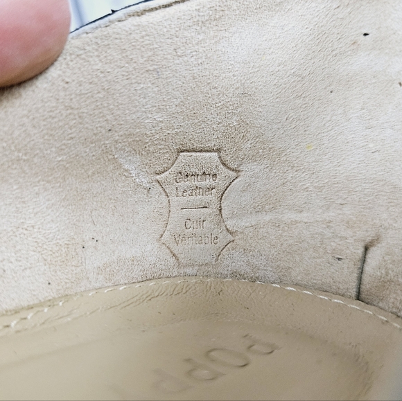 POPPY BARLEY | animal print calf hair d'orsay pointed toe slip-on flats - Picture 11 of 11